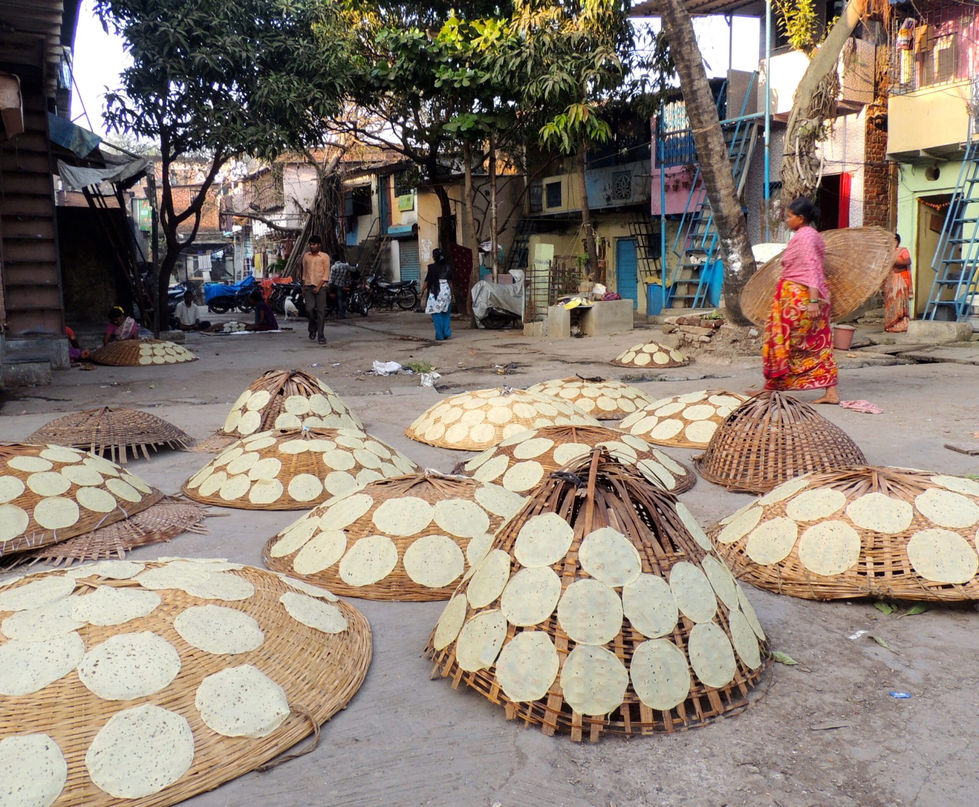 Copy of Pappadum making in the residential areas of Dharavi Pappadum making in the residential areas of Dharavi