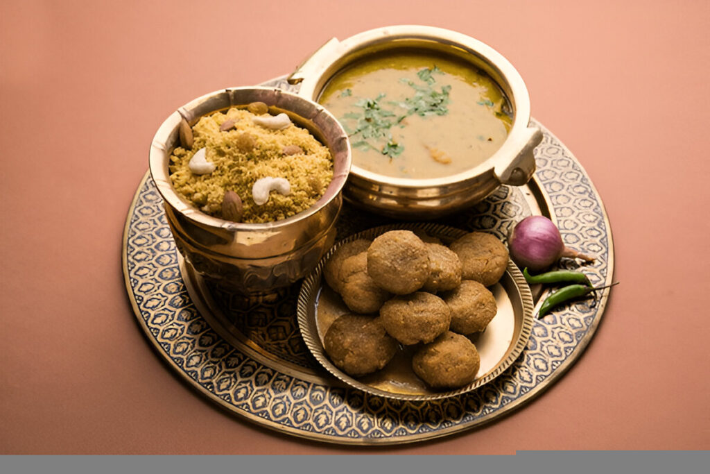 Daa Baati Churma - the most popular dish from rajasthan