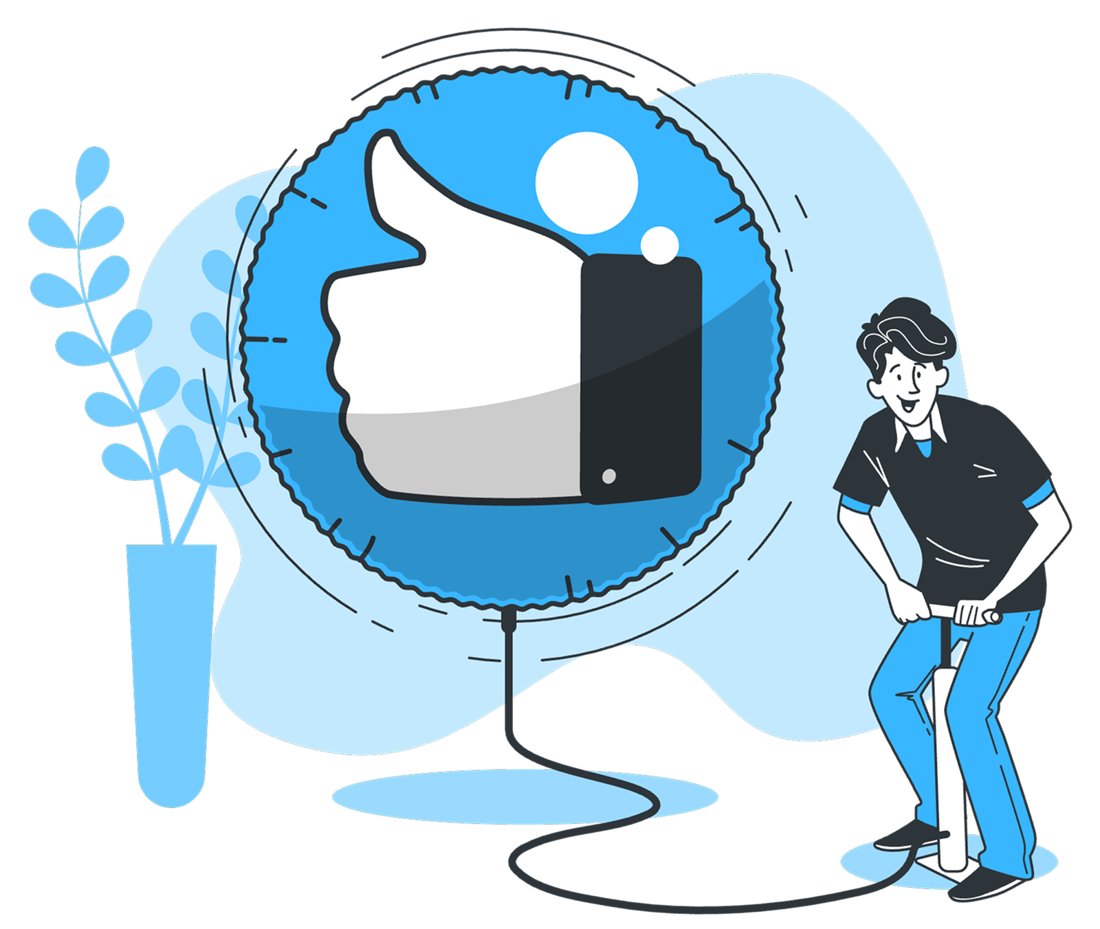 Thank you illustration used for reality tours and travels