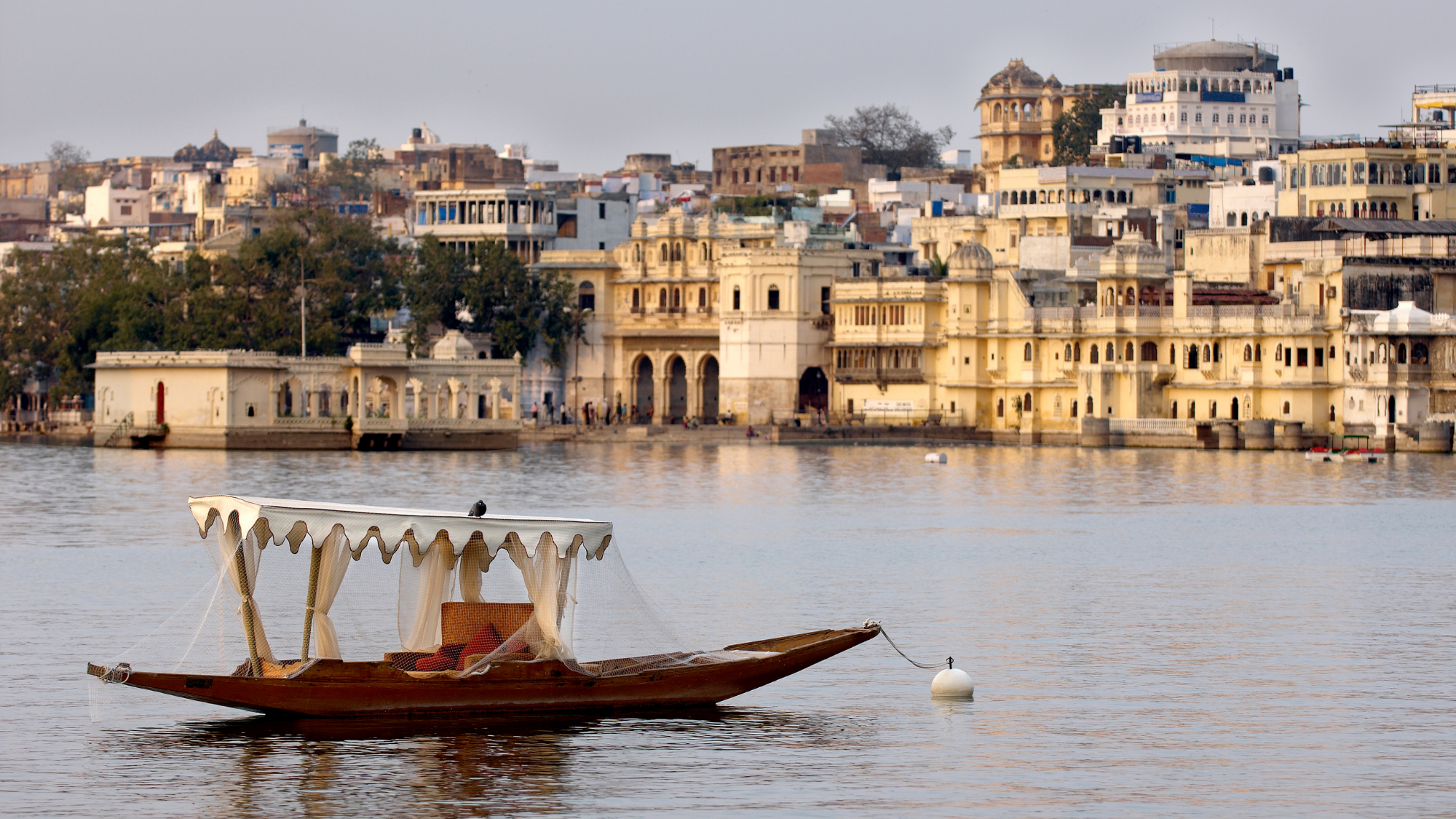 Beautiful lake view of Udaipur, Rajasthan.