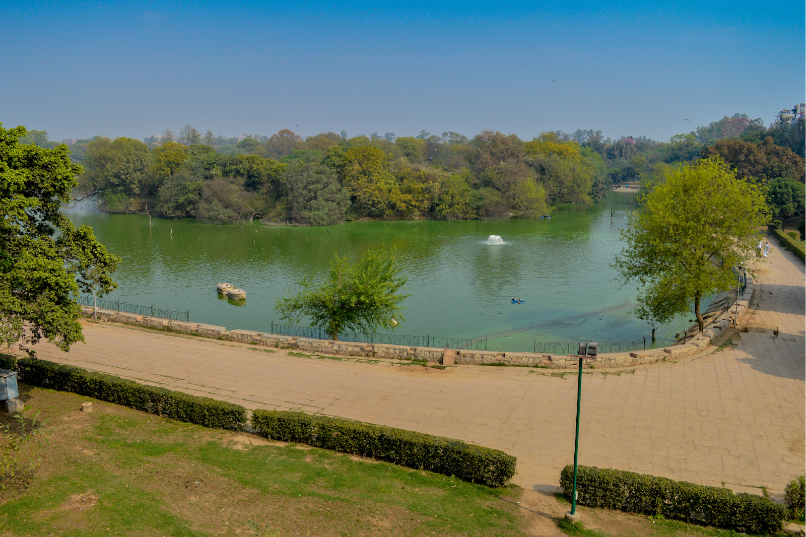 Hauz Khas Village, the area surrounds a historic water tank.